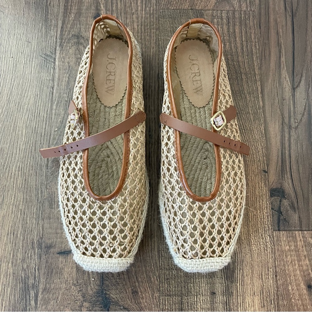 J. Crew Women's Cream and Brown Espadrilles